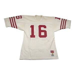 Vtg 80's #16 Joe Montana 49ers Sand Knit MacGregor Jersey Authentic Men sz L
